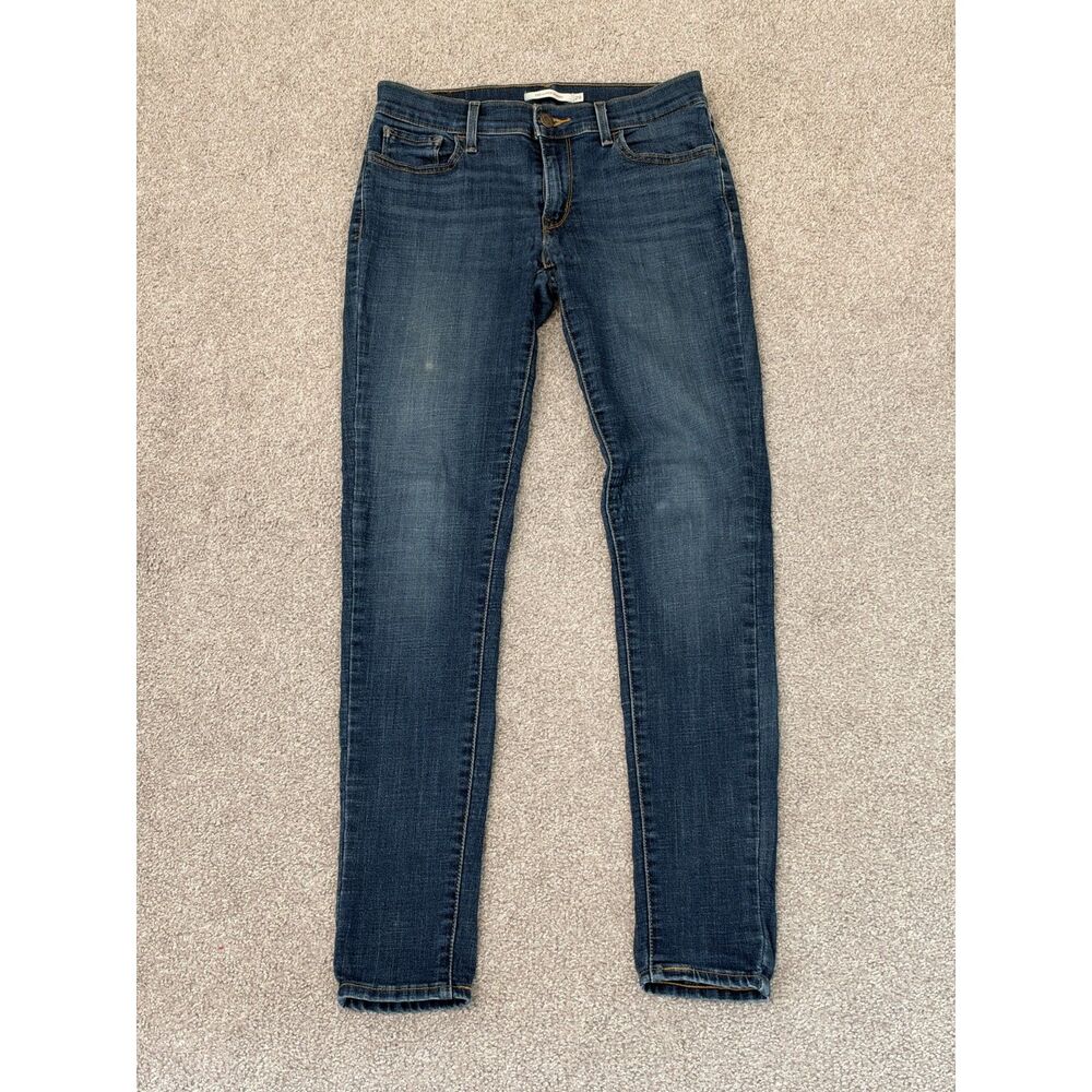Levi's 710 Super Skinny Jeans W29 L30 Medium Wash Blue Stretch Denim 17778-0110